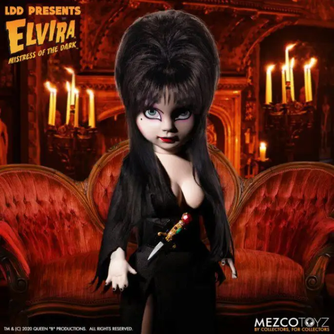 

【In Stock】MEZCO Ldd Presents Elvira 10Inch Anime Figure Model Collectible Action Toys Gifts Desktop Ornaments Decorations