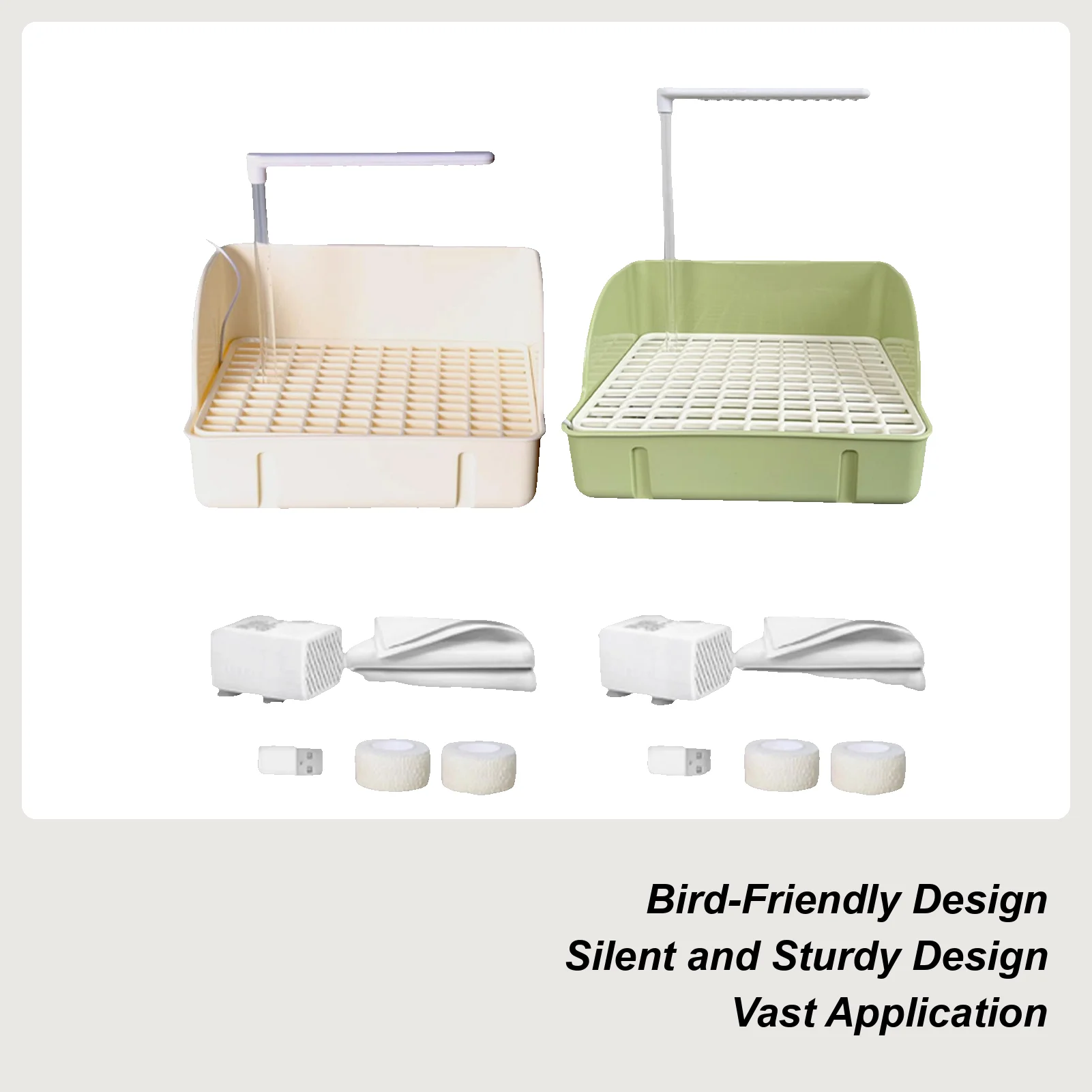 

Bird Shower Automatic Pet Bird Bath With Pump Spacious Design Parrot Bathing Container Pet Cage Accessory For Conures Finches