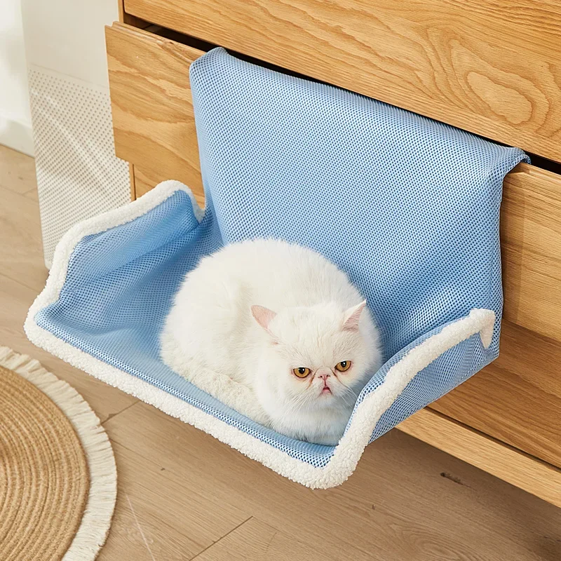 Pet Bed Cat Hammock Bedside Cat House Keep Warm in Winter All-season Hang The Bed By The Window Hanging Cat Bed Sill Balcony