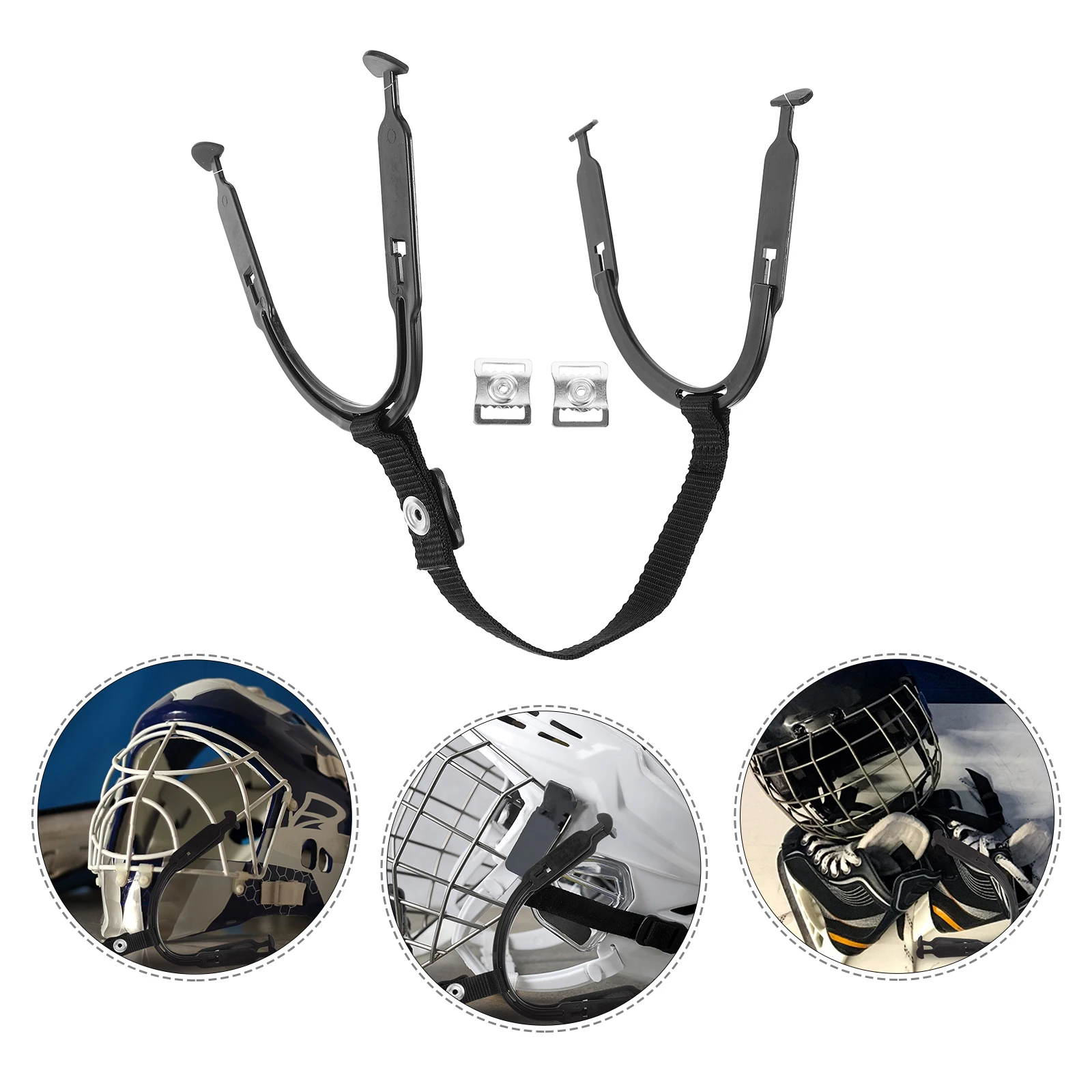

Hockey Chin Strap Durable POM Adjustable Replacement Parts Sports Long Use Easy Install Polyester Repair Kit Under Straps