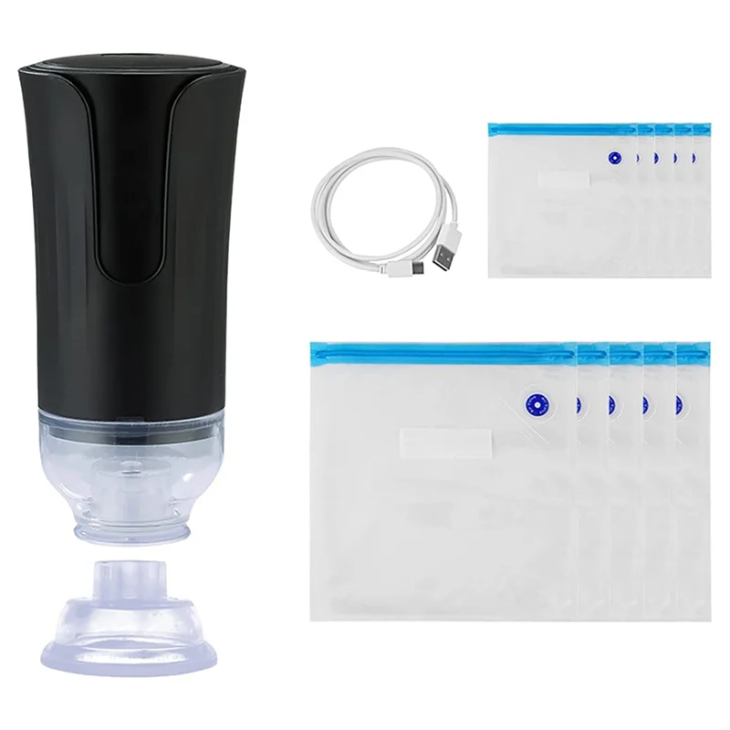 

Электрический ручной вакуумный упаковщик и многоразовые вакуумные пакеты для хранения продуктов питания, небольшой вакуумный упаковщик-ABUA