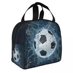 Fiambrera con aislamiento para balón de fútbol, bolsa enfriadora, contenedor de comida, bolsa portátil para deportes de Fútbol, bolsa Bento, Picnic de trabajo