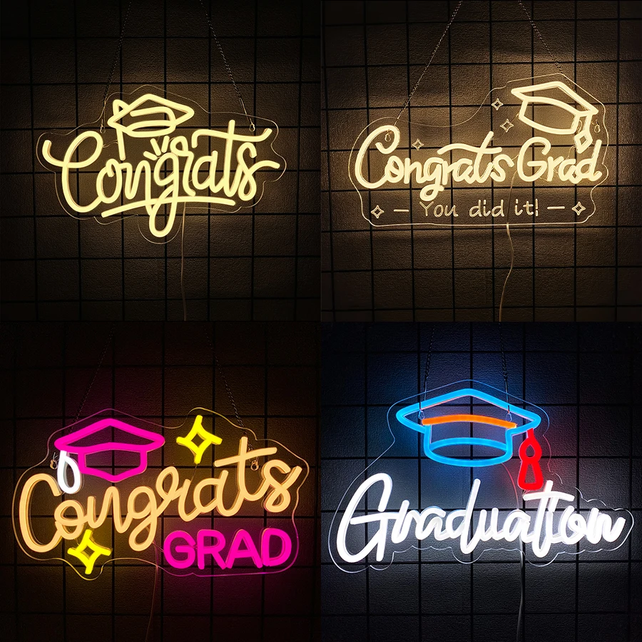 Congrats Neon Sign For Wall Decor,Led Neon Light For Prom Party,Dorm Backdrop Decor,Graduation Gift,Class Of 2026 Celebration