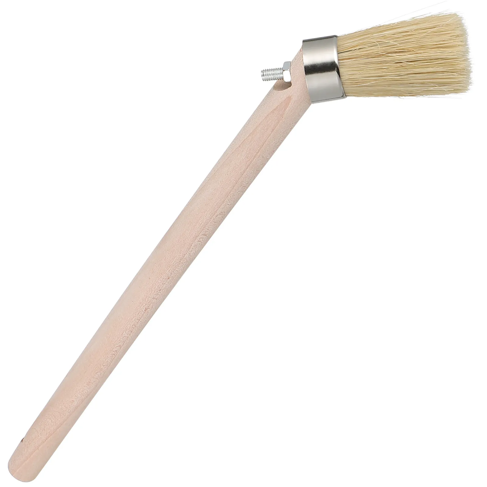 

25Cm Wooden Handle Bent Tire Brush Automotive Tools Tire Paste Application Lubrication Repair Maintenance Tool