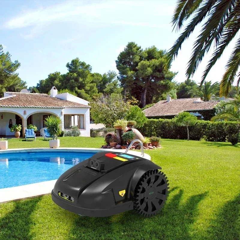 Robotic Mower Grass Cutter E1800U for Lawn 1500m2,Mowing Robot,Ultrasonic,4.4Ah Lithium,Wifi App,LED Display Home Appliances