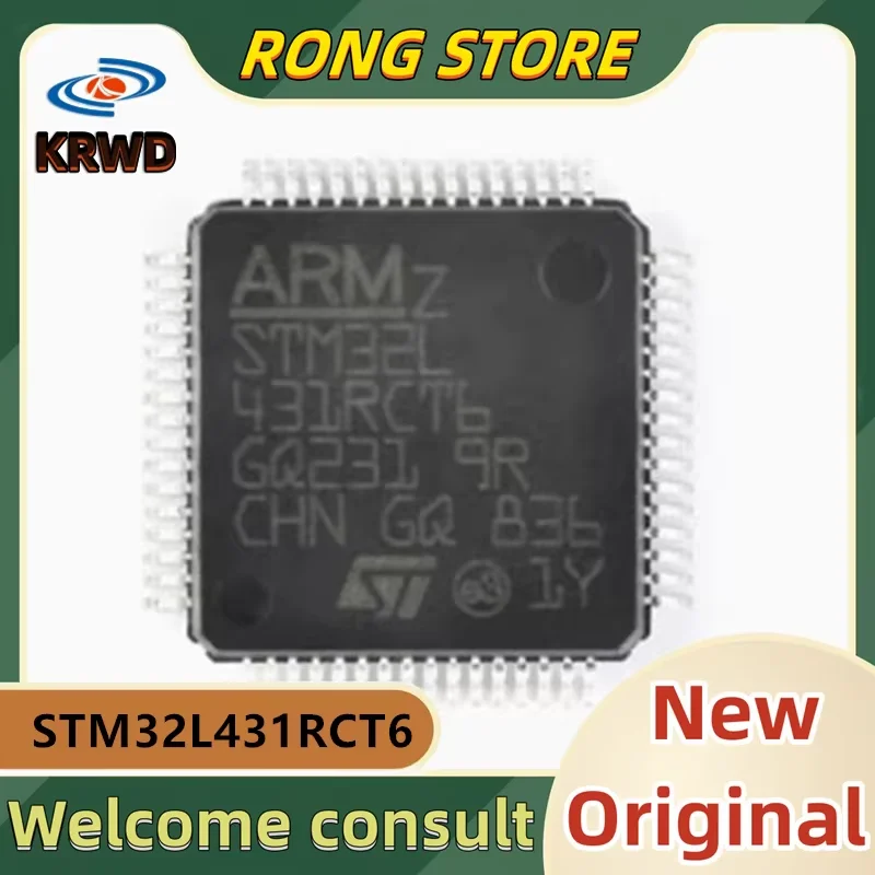 5PCS STM32L431 RCT6 신규 및 기존 칩 IC STM32L431RCT6 STM32L431 LQFP-64 ARM Cortex-M4 32 비트 MCU