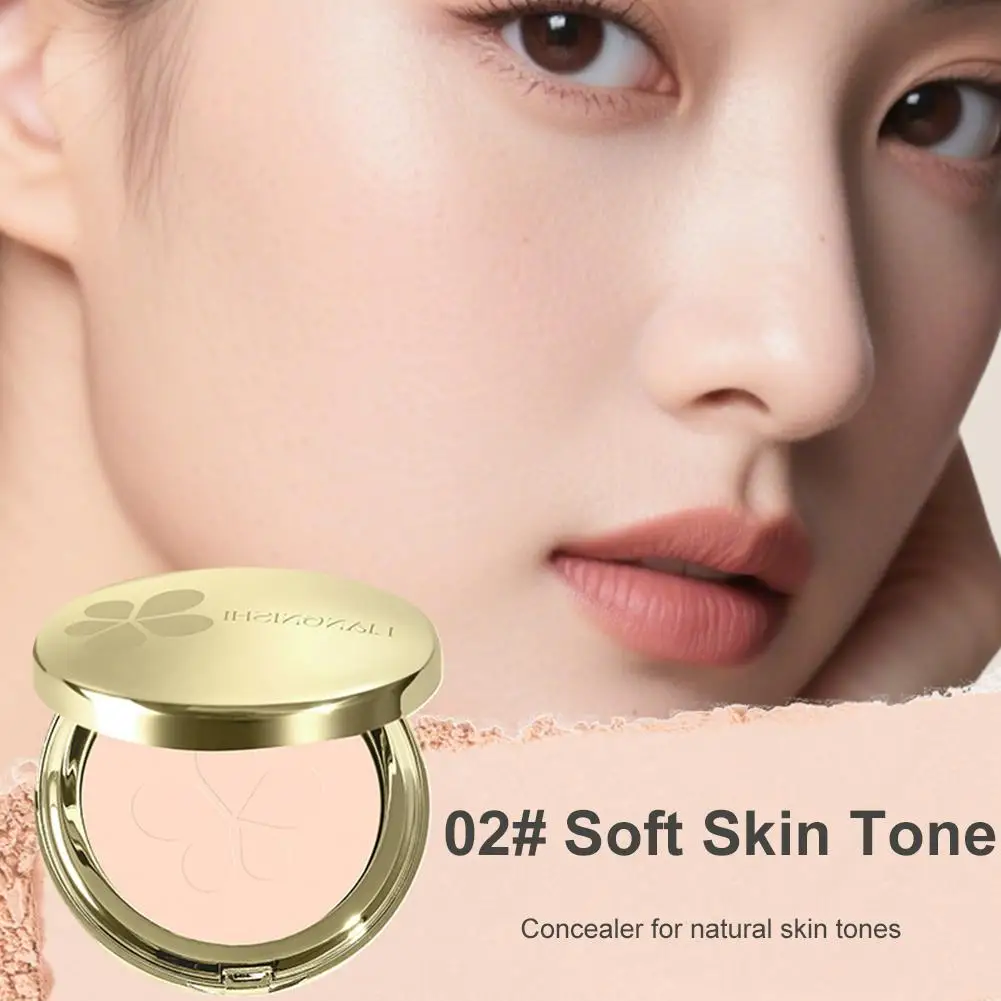 Polvo Compacto de Alta Definición Translúcido Iluminador para Piel Clara | Textura Fina y Ligera | Polvo de Espejo Incorporado