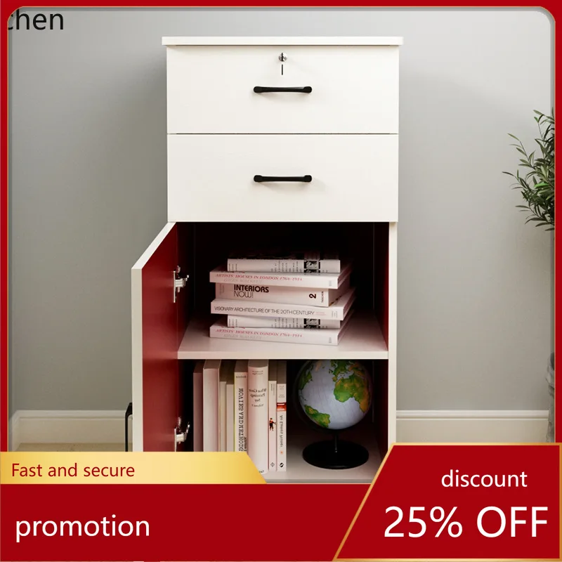 

LXC File Cabinet Office Document Lockable Storage Cabinet Bedside Floor Storage Cabinet