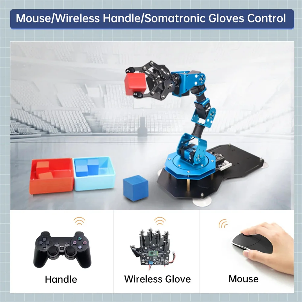 Servomotor Hiwonder BUS, brazo robótico de 6 DOF, Xarm-Esp32, manipulador de escritorio, brazo mecánico, programa de código abierto, Robot Python Maker