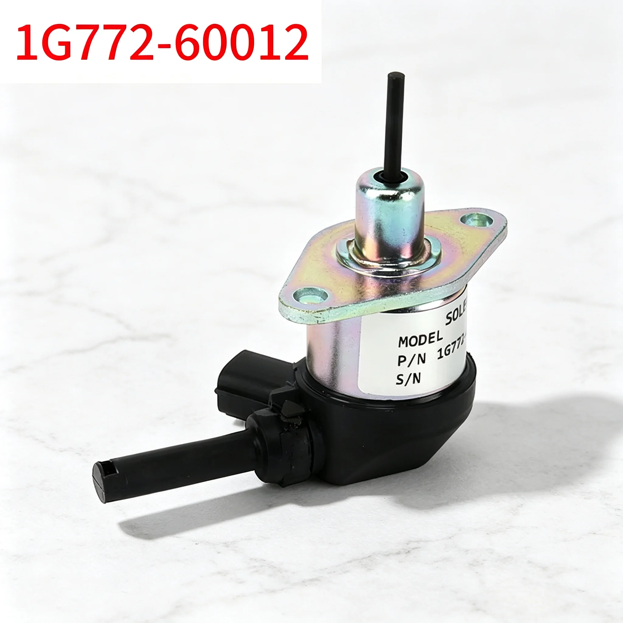 12V Fuel Shut Off Stop Solenoid Valve 1G772-60012 1G772-60014 for Engine V3300 V3600 V3307 Tractor KX0574 M6040F