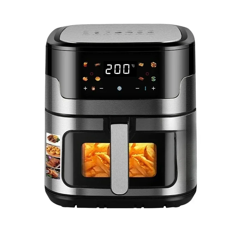 3600W Smart Air Fryer 15L Stainless Steel Square Touch Screen for Homes and Hotels