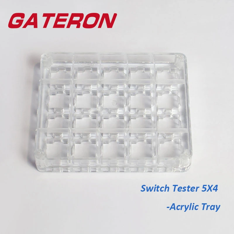 GATERON-Testeur de commutateur 5age, document transparent, personnalisé, bricolage, clavier mécanique de jeu, escalade en acrylique