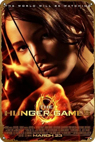 The Hunger Games Filmplakate, klassisches Metall-Blechschild, Metallschild für Bar