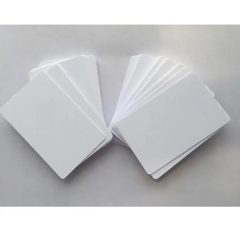 50pcs  Thermosensitive  Blank PVC Card Two Side Overlay Suit For Make Member Card /Company Card/Credit Card