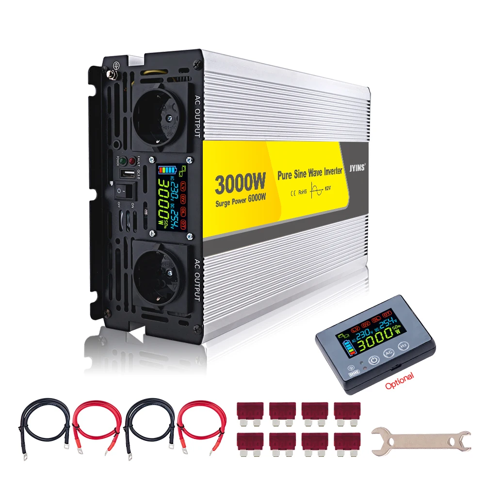 Inverter 300W-3000W Single Phase Home Use DC To AC Car Power Inverter 12V 24V 48V 220V 110V Factory Direct Sale