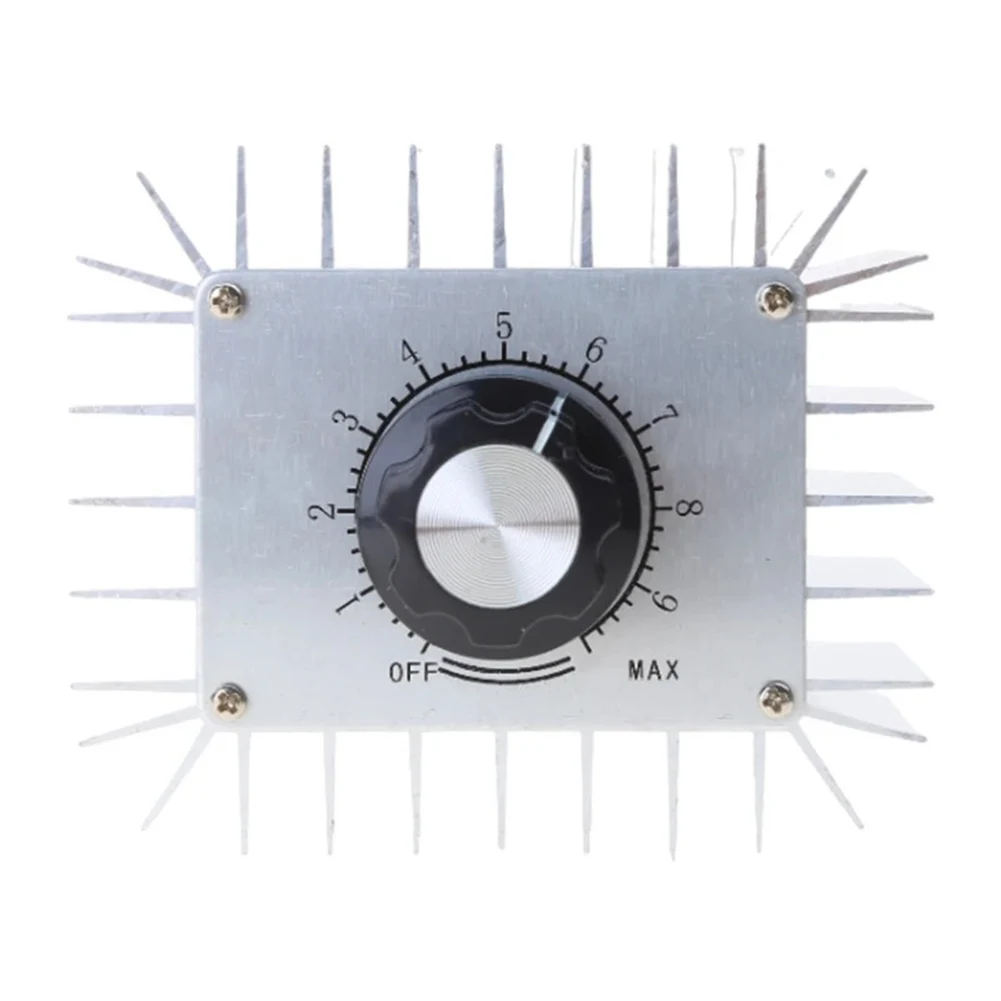 5000W 220V Voltage Regulator Control Metal Case For DIY Home Electric Lamp Fan Motor Power Adjustment Tool