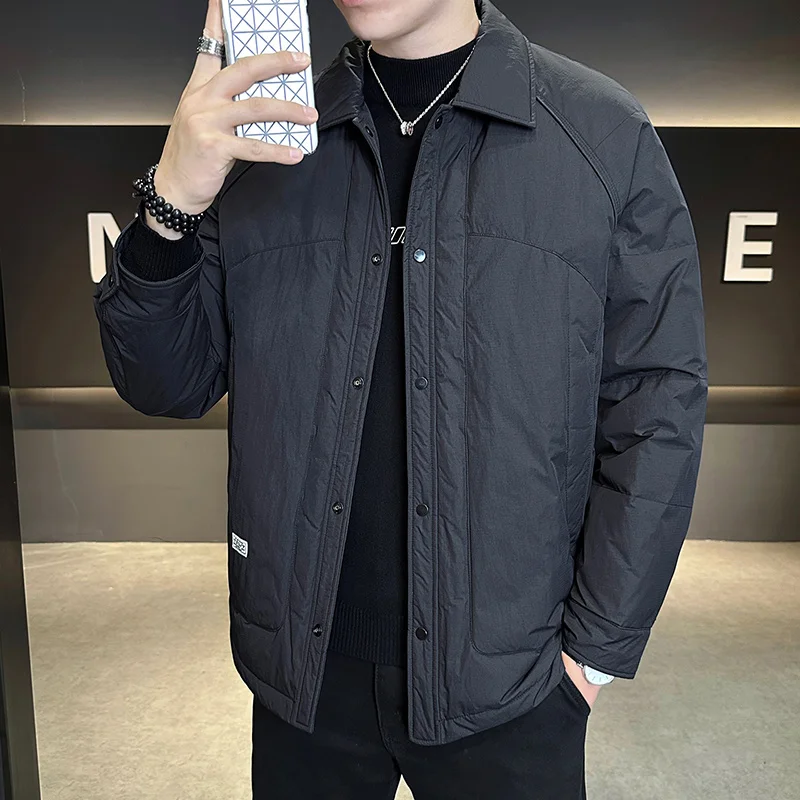 

New autumn-winter fashion brand men's down jackets, high-quality outdoor sport workwear with premium white duck down for warmth