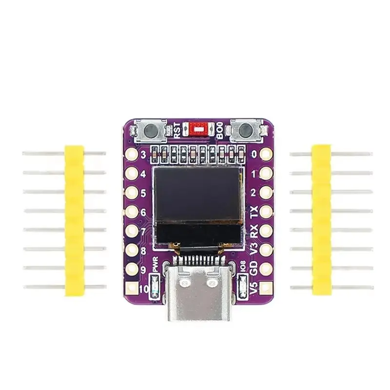 Placa de desarrollo OLED ABZW 2X ESP32-C3 con antena de módulo OLED de 0,42 pulgadas Wifi Bluetooth ESP32 Supermini
