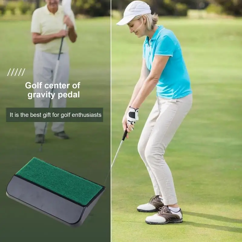 Golf Swing Trainer Pad ขาแรงโน้มถ่วงเหยียบ Step Pad ผลิตภัณฑ์การฝึกอบรมกอล์ฟ Golf Teaching & Training Aid สําหรับ Club Practice