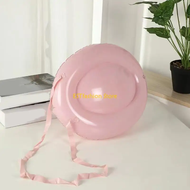 Y5GC Foldable Santa Stomach Props Practical PVC Christmas Holiday Celebrations