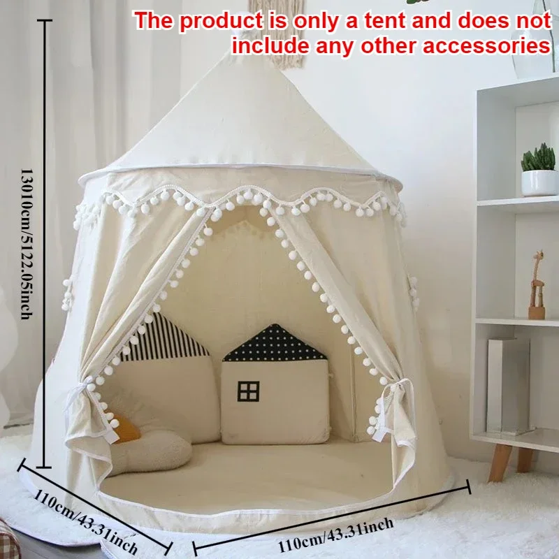 Mosquito Net Bedroom Folding Indoor Camping Tent Hairball Lace Dome Children Tent Bedside Decoration Bed Curtain Reading Corner