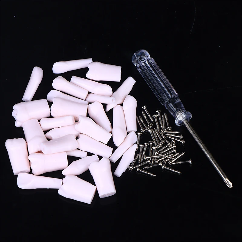 

28/32pcs Dental Typodont Teeth Model Removable Individual Screw-in Resin Training Aid Denture Practice Replacement Tooth