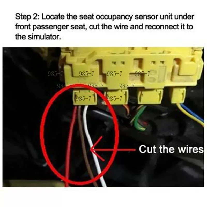 SRS Air-bag Faulty Warning Code Bypass, Passenger Seat Occupancy Mat Sensor Emulator for E60 E90 X5 X6 E92 E46 E64 - view 5