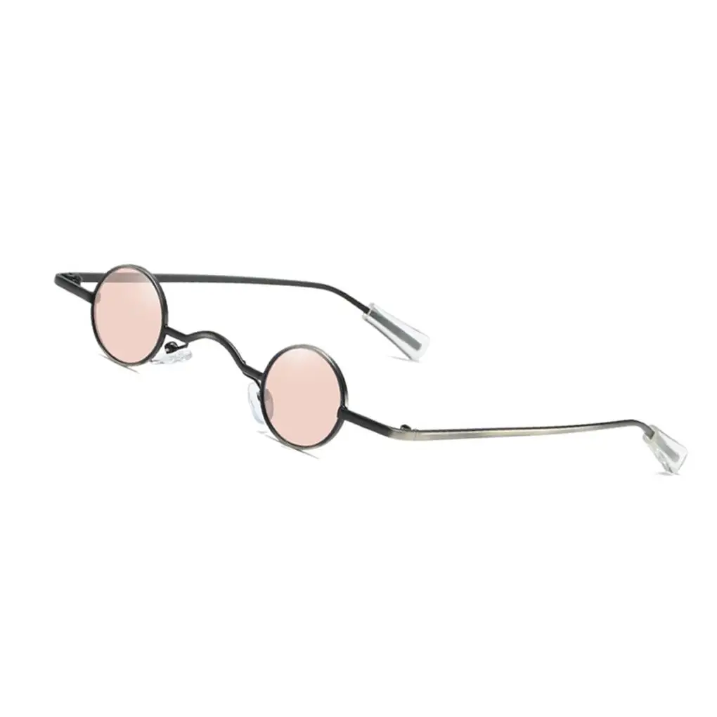 Sunglasses Rock Punk Glass Men Women Vintage Style Mirror Multi-colored Circle Eye Protection Anti-UV Sun Glasses