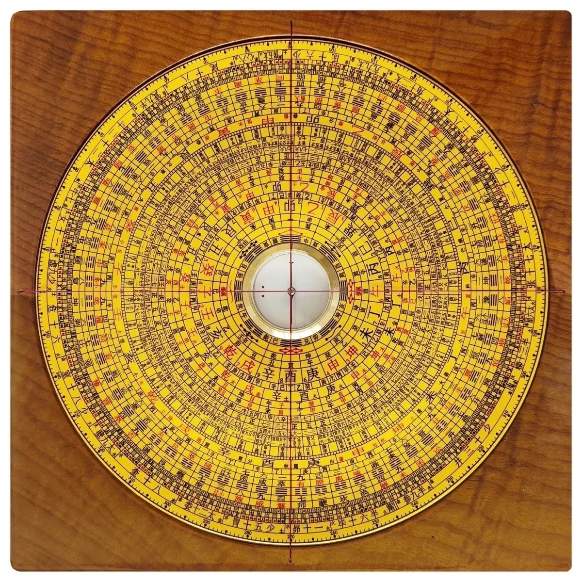 Nine-inch intangible cultural heritage three silk nanmu agate compass ultra-lightweight feng shui artifact does not deform