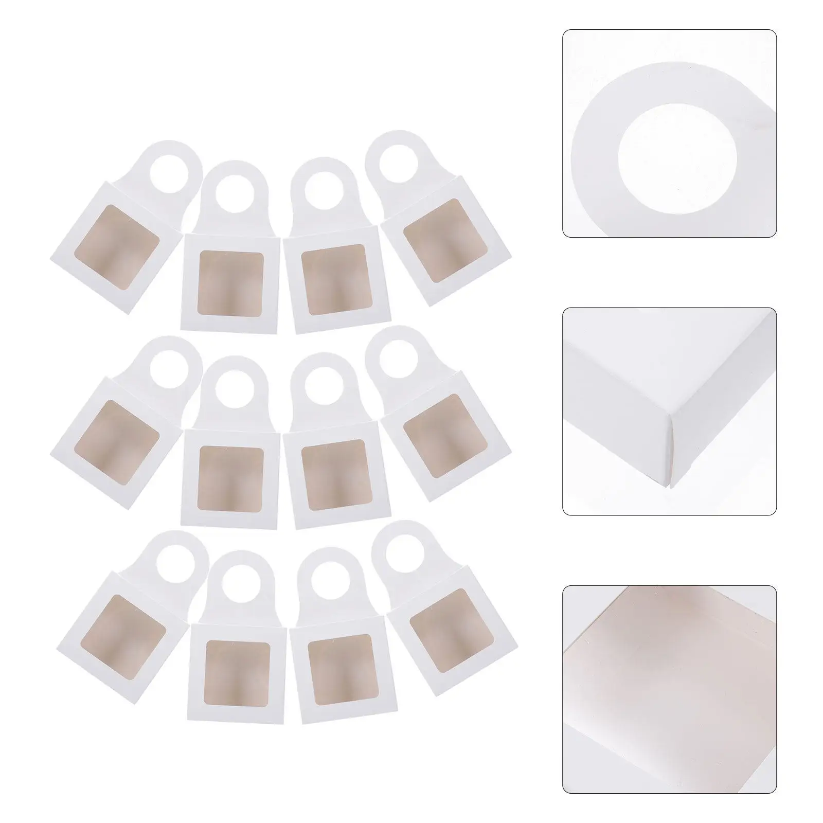 25pcs Hanging Wine Bottle Boxes with Transparent Window – Gift & Display Organizer for Home, Travel, Outdoor