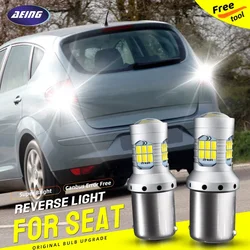 2*1156 LED Reverse Light Blubs P21W BA15S No Error For Seat Altea XL Arona Cordoba Inca Ibiza 6K1 6L1 Alhambra Leon Toledo Mii