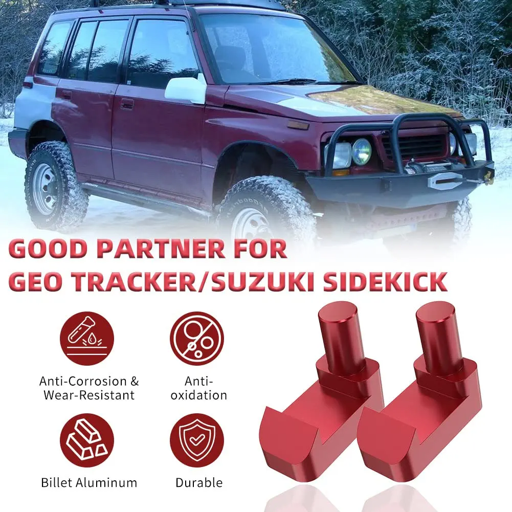 Clips de pestillo de techo para Suzuki Sidekick X-90 Vitara y Chevrolet Tracker con resortes, aluminio suave, Original, para Geo Tracker