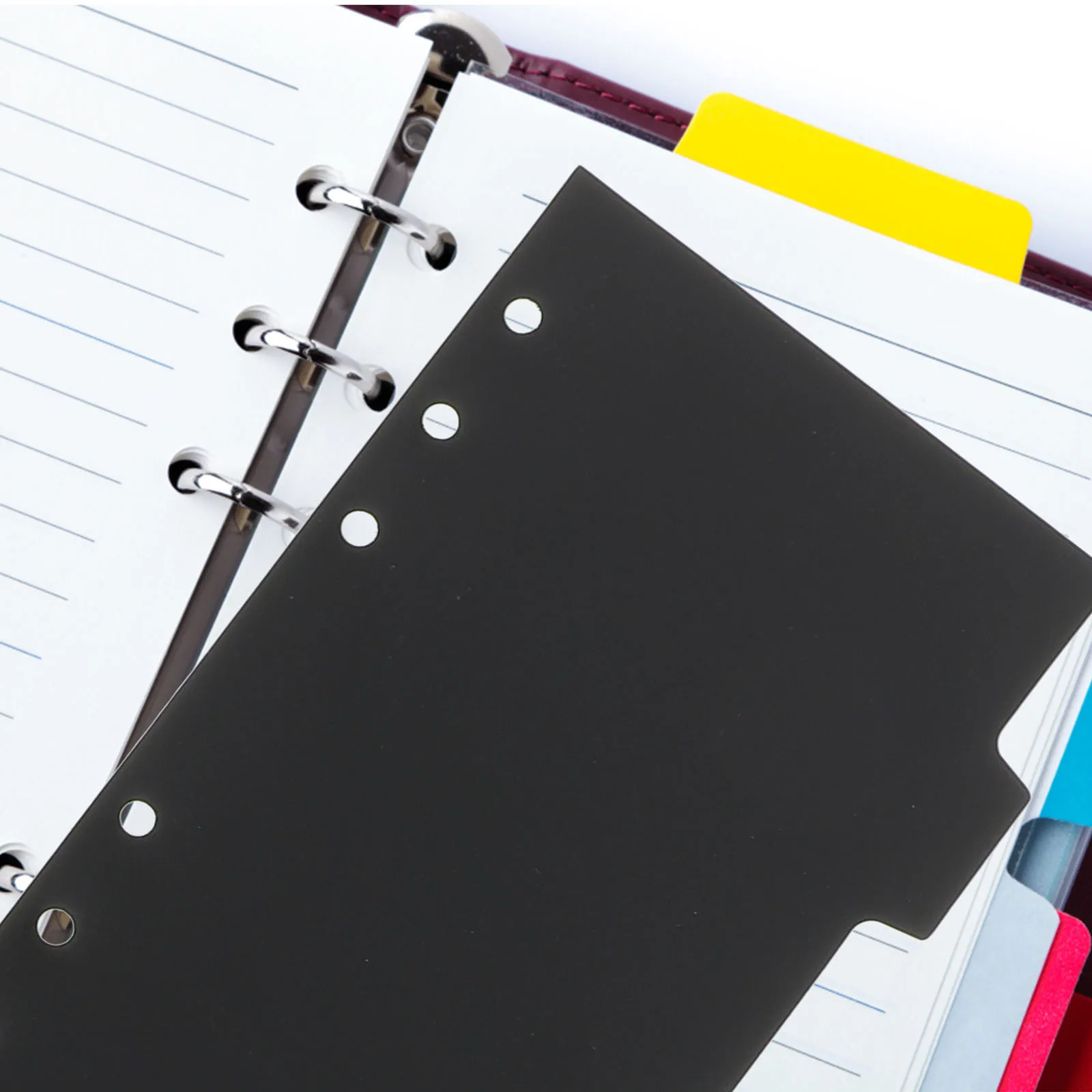 

18 Sheets Index Dividers for Loose-Leaf Binders Plastic Notebook Dividers Office Page Markers Loose-Leaf Page Markers