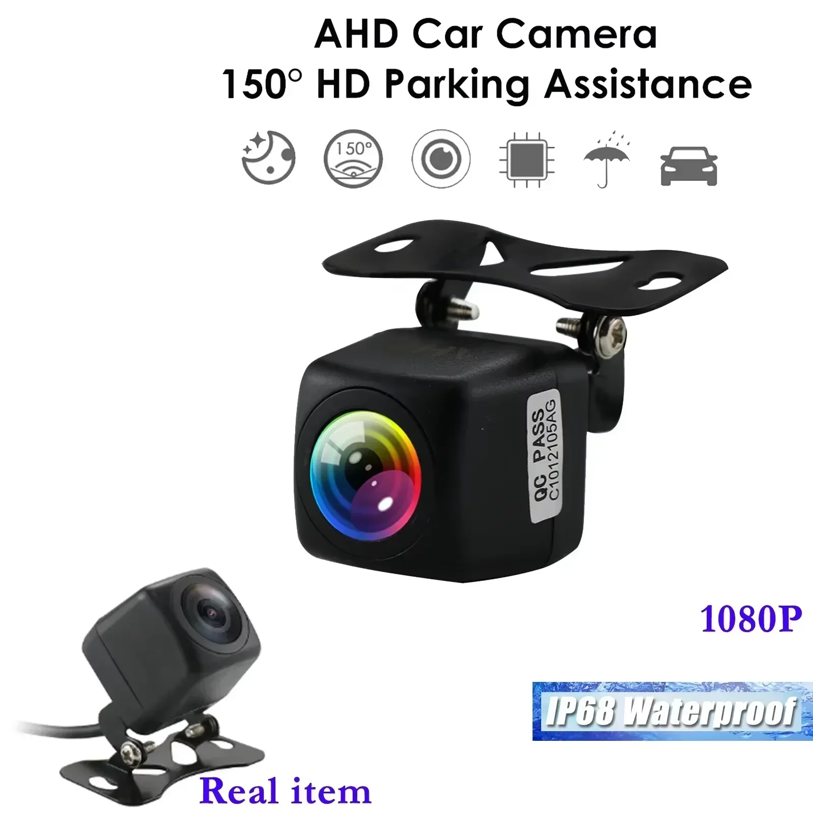 720p Rückfahr kamera für Fahrzeug 8 LED Nachtsicht 170 ° Park linie für BMW VW Passat Golf Toyota