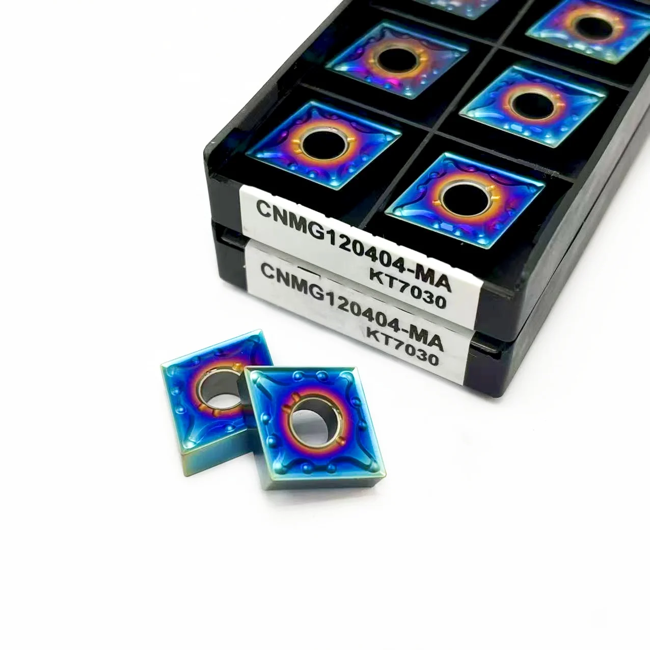 Alta qualità 10 pz CNMG120404 CNMG120408 MA KT7030 utensili per tornitura esterna inserti in metallo duro lama CNMG utensile per tornio CNC