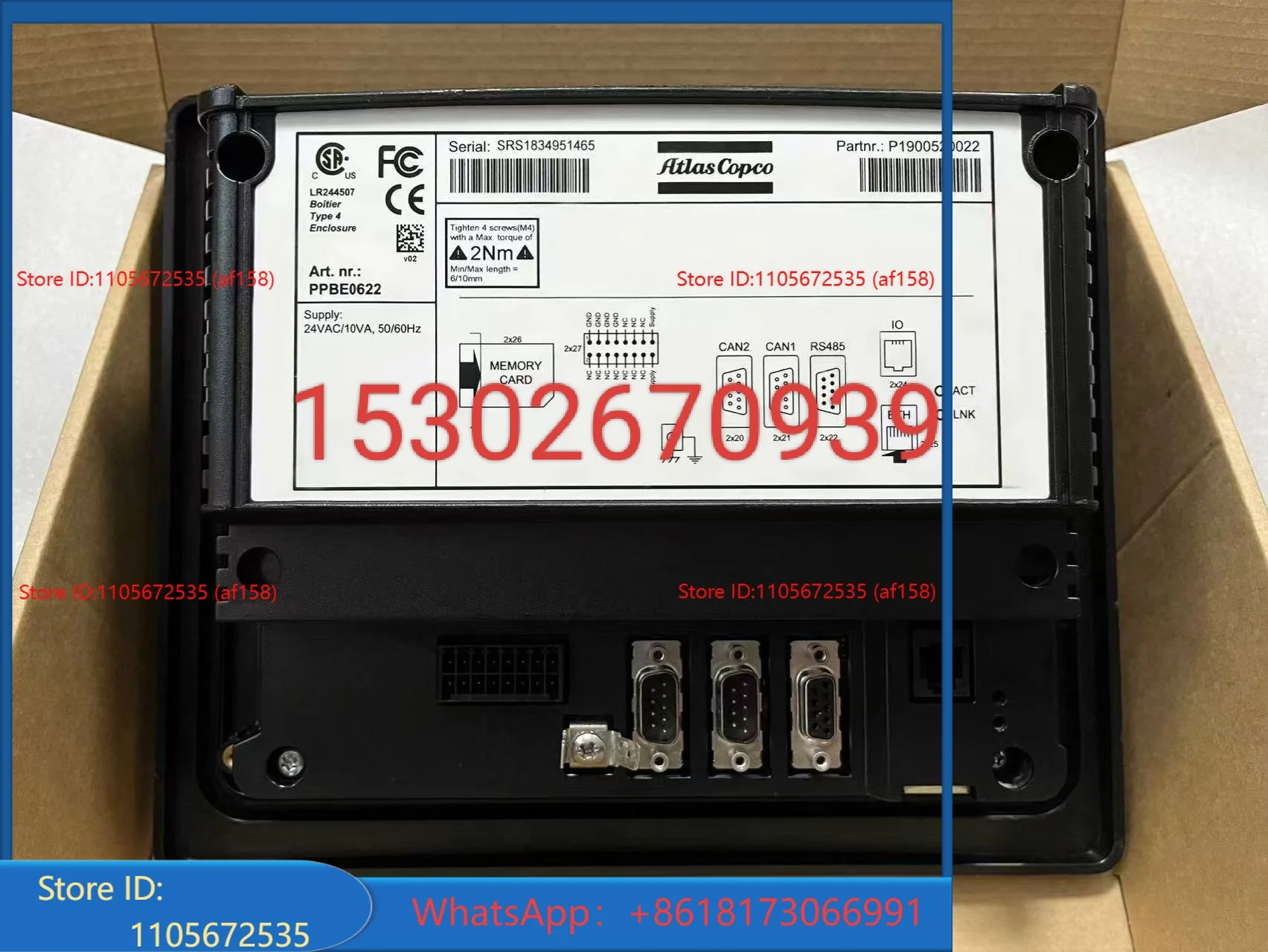 Screw Air Compressor Controller 1900520022 Computer Board Control Panel