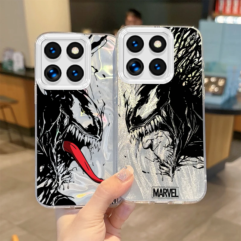 New Popular Marvel Venom Phone Case For Xiaomi 15 Pro Case Poco X6 X3 F6 M6 M4 Pro C75 13T 14T 11X 11 Lite Hard Shockproof Cover