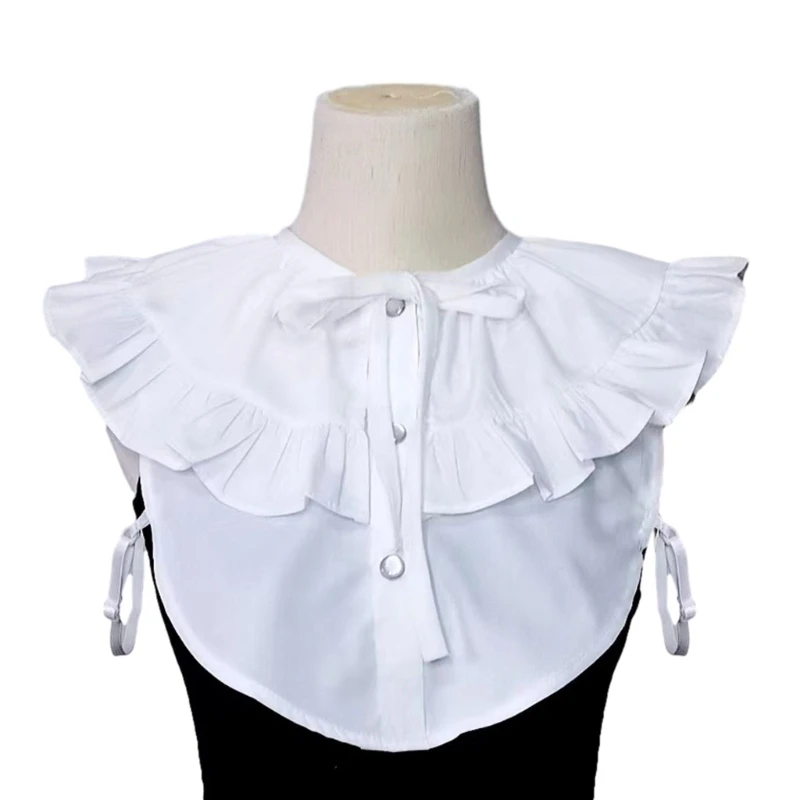 Collar Shawl Sweet Ruffled Shawl Matching Cheongsam Qipao Peterpan Collar Decorative Shirt Collar Dress Collar