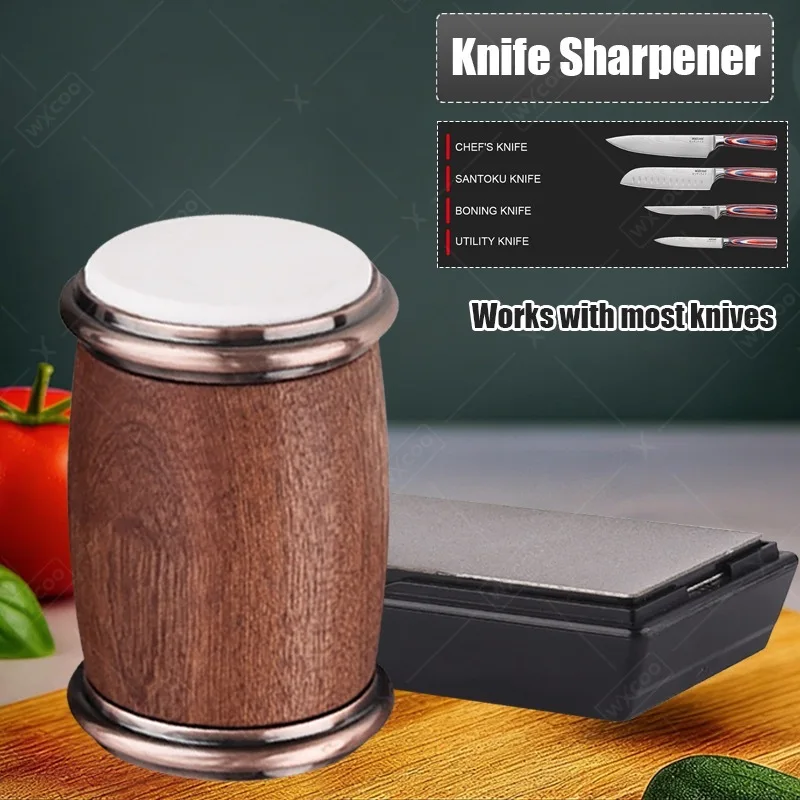 WXCOO Rolling Knife Sharpener Kitchen Magnetic Knife Holder 