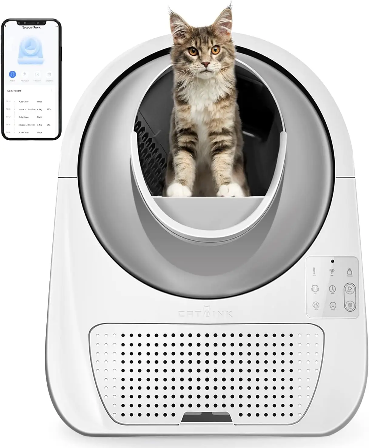 Self Cleaning Automatic Litter Box for Cats Hands-Free Cleanup with App Control Double Odor Removal Extra Large Size