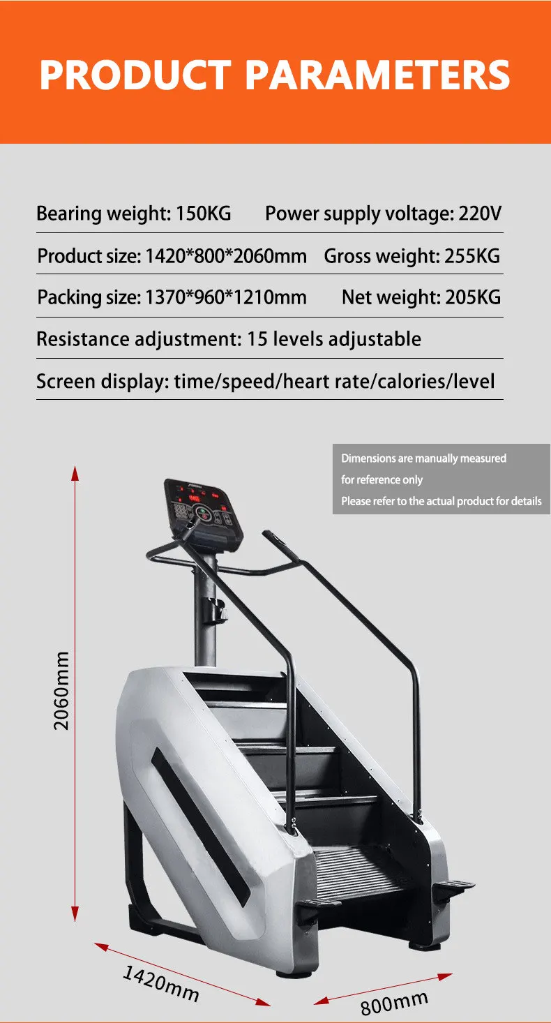 Máquina de Escalada para Gimnasio al por Mayor, Máquina de Ejercicio Cardiovascular Tipo Escalera, Simulador de Escalada para Promover Ventas