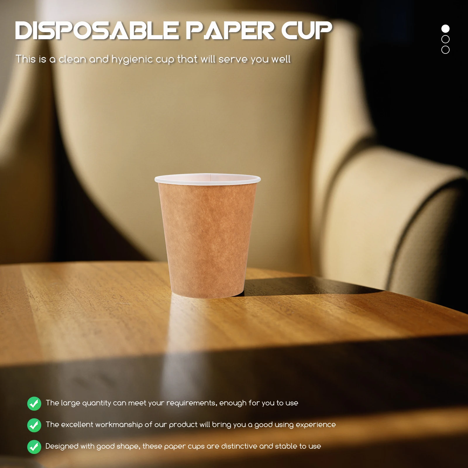 

50Pcs Paper Water Cups Disposable Business Coffee Cups for Kindergarten Party Office Use Sturdy Paper Cup Container