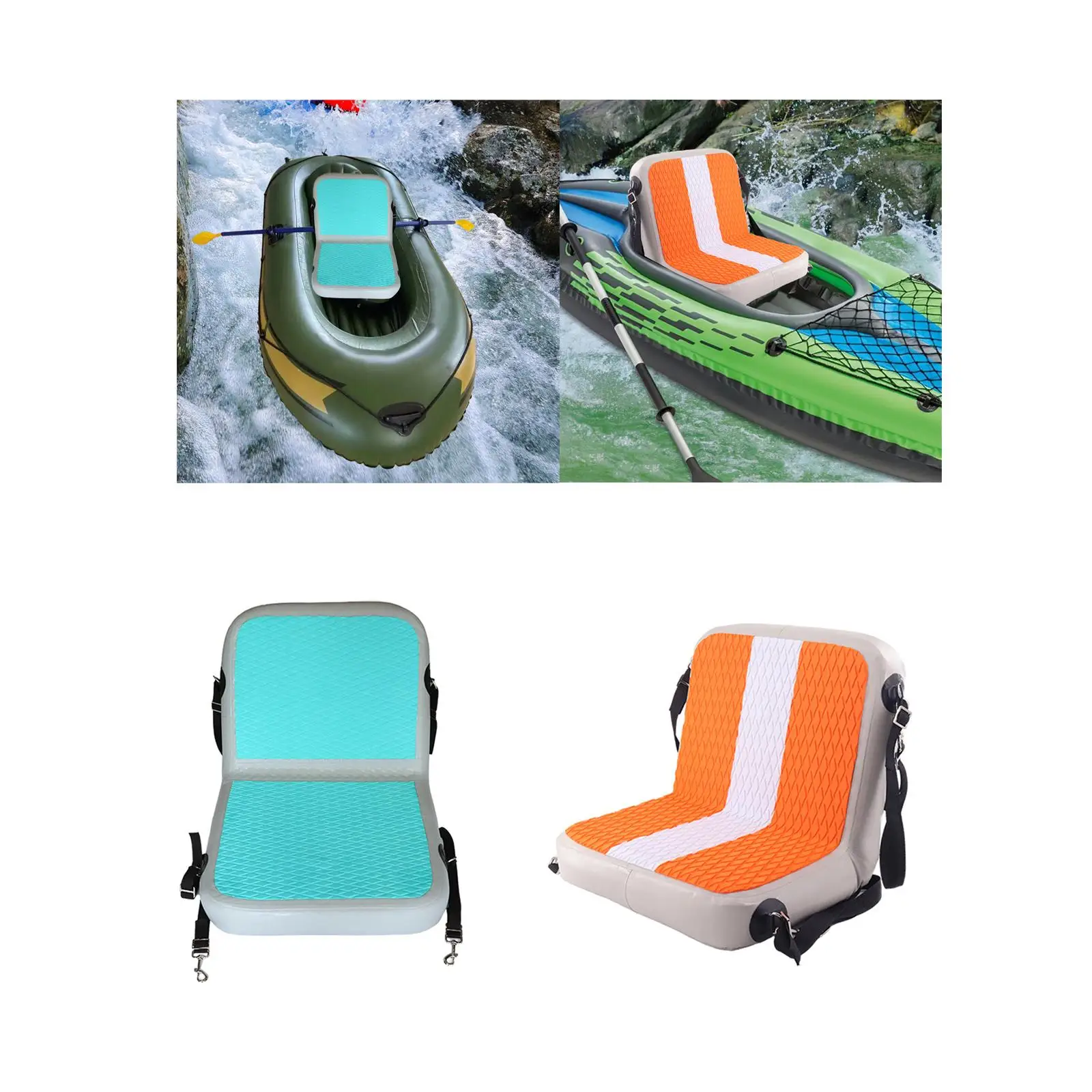مقعد كاياك قابل للنفخ، مقعد مسند ظهر الزورق، مقعد مريح على شكل لوح مجداف، مقعد قارب الصيد