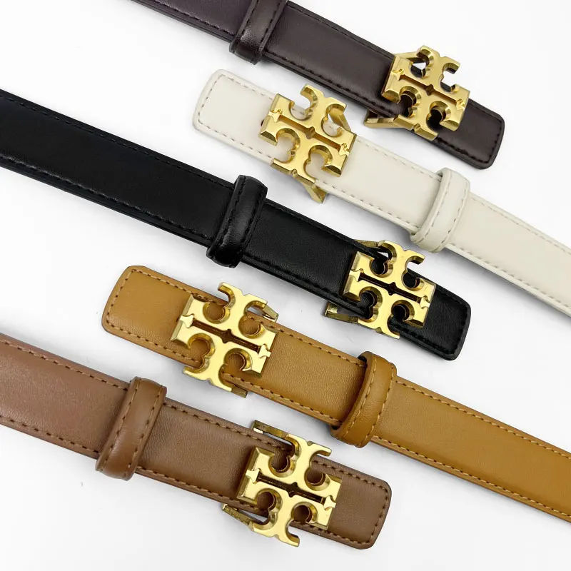 Multi-Hole Adjustable Letter Accent Belt Lightweight Comfortable Minimalist Everyday Accessory