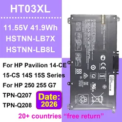 For HP Pavilion 14-CE0025TU 14-CE0034TX 15-CS0037T 250 255 G7 HT03XL Laptop Battery HSTNN-LB8L HSTNN-LB8M HSTNN-DB8R 41.9Wh
