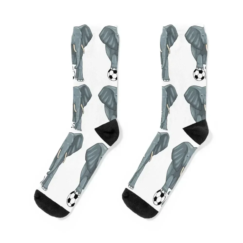 

Elephant Soccer player Soccer Socks Novelties funny gift cool Boy Child Socks Women's