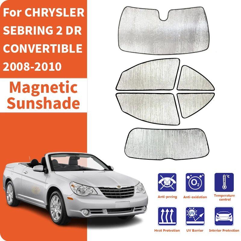 Car Window Sunshade Anti-UV Car Sun Window Visors Sunshade Covers Accessories For CHRYSLER SEBRING 2 DR CONVERTIBLE 2008-2010