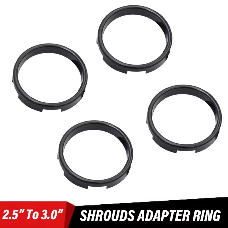 

1/2/4pcs Bi-led Bi-xenon Projector Shrouds Adapter Lens Center Ring For 2.5 inch Lens Transfer to 3.0 inch Projector Cover DIY