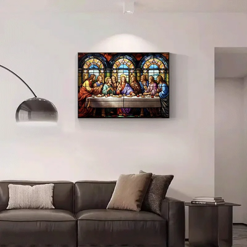 1000pcs Religious Scene Last Supper Paper Jigsaw Puzzle - Large Interactive Adult Game for Home, Family Fun, DIY Home Decor, B view 6