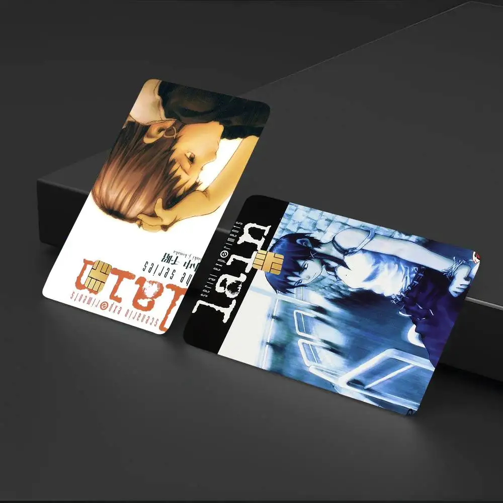 Serial Experiments Lain Anime Card Sticker Cartoon Art Credit Card Skin Anti Scratch Bank Debit Card Decal